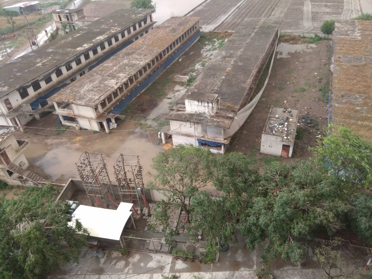 skdhiman50's tweet photo. @PPCBofficial @aartikapurTOI @jaghikaler @ForumRwa  stagnant water in Khanna poultry farm Nagla Road Zirakpur. Image 16 June 18 at 7.40 am. Water also on top of store.# open invitation to dengue# authorities have turned a deaf ear and blind eye.# people suffering.# wake up call. https://t.co/tgits6UXxA