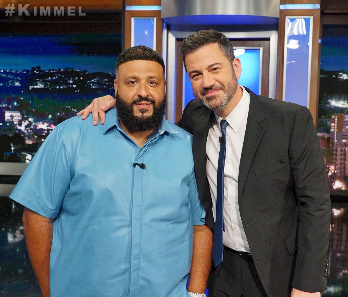 RocNation's tweet photo. Watch @DJKhaled on @JimmyKimmel tonight on ABC #KIMMEL https://t.co/UhXuZJeXiq