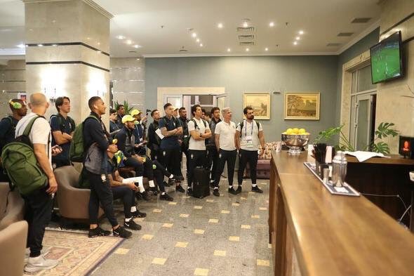 #BRA players and staff amazed by Cristiano Ronaldo's hat-trick against #ESP 

🐐🔥