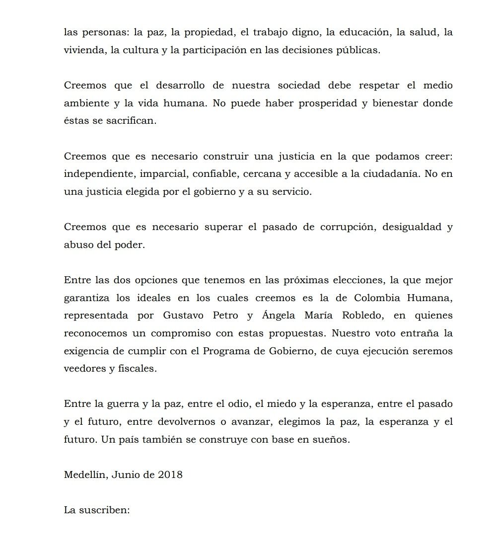 petrogustavo's tweet photo. Cien líderes de la cultura, el arte, la sociedad antioqueña deciden apoyar la Colombia Humana https://t.co/MofSsQyv1a
