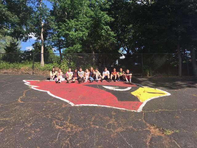 MsJofLINCOLN's tweet photo. They got Mrs. Marchioni up on the hill to the cardinal!!What a great day !Thanks teachers and parents for all of the treats and organization. Thank you students for making her last coffee house truly special.❤️@readwriteriggio (I don’t have your pic🙁) @dorothy_horgan @gSSlr10 https://t.co/0xGBLoaIwd