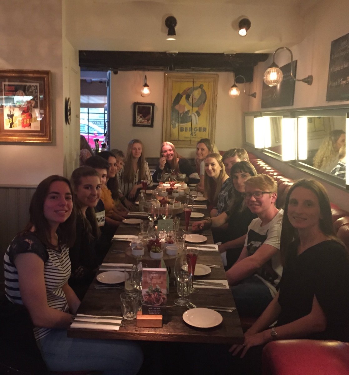Lovely meal tonight @LeBistrotPierre  with our U6 linguists. Such a privilege to have taught this wonderful group of pupils.