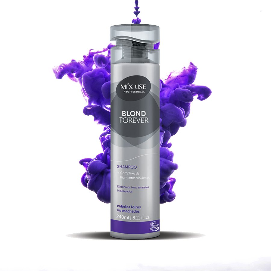 MIXUSE's tweet photo. Um loiro de dar inveja! Com um complexo de Pigmentos Violáceos, a Blond Forever corrige de maneira uniforme os tons amarelados, garantindo maciez e proteção contra os raios UV e fontes de calor. #Mixuse #MixuseProfissional https://t.co/9MRhIg9114