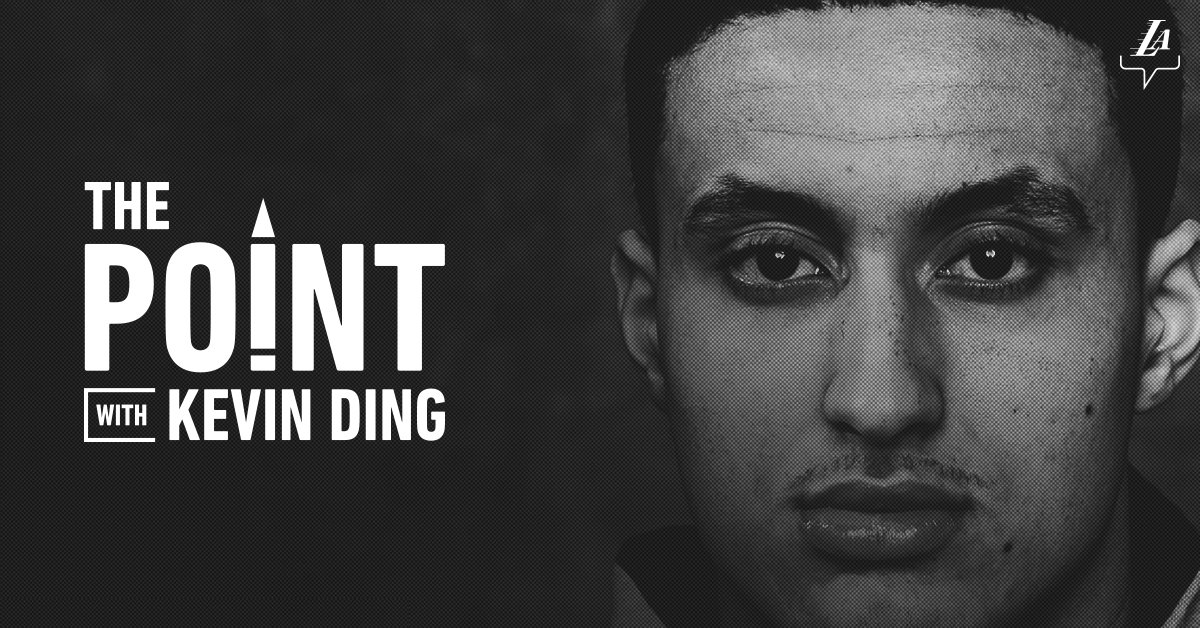 Lakers's tweet photo. To appreciate the lofty aspirations of @kylekuzma going forward and understand why he is as confident as he is, come along with senior writer @KevinDing for the latest installment of The Point: https://t.co/YpjtxW6ELE https://t.co/tPYxkKeQWy
