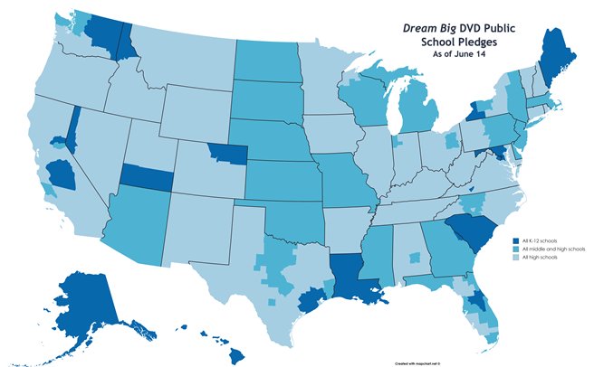 ASCETweets's tweet photo. The ASCE Dream Big DVD campaign is sweeping the nation, but the clock is ticking. With about half of U.S. public schools covered and about half still needing DVD toolkits, ASCE aims to make this the summer of Dream Big. #dreambigmovie  https://t.co/5lFH5aQF2P https://t.co/u4HPGIgnBN
