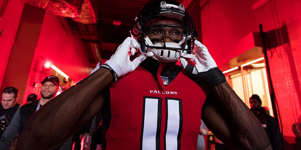 NFL's tweet image. How do Falcons players feel about @juliojones_11’s holdout? on.nfl.com/2kpNT5