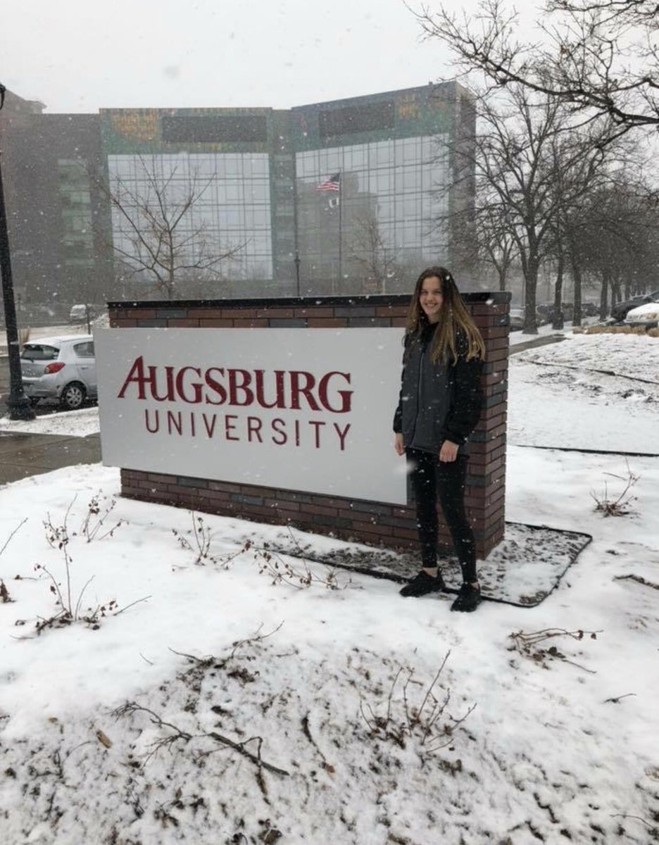 emmajohnson255's tweet photo. Excited and very thankful to announce my commitment to further my education and soccer career at Augsburg University! #GoAuggies ⚽️❤️ https://t.co/S7k7WUeGp8