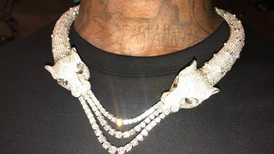 Gucci panther necklace discount