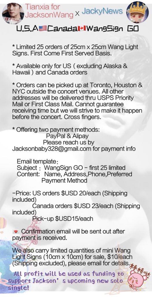 HeyYouNotYouYuu's tweet photo. 🇺🇸 🇨🇦 WANG Sign Event
Jacky News and @TianxiaJacksonW will be taking 25 orders. https://t.co/HPxFwIDuIu