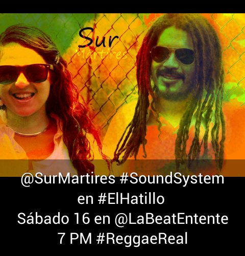 PerezSalaya's tweet photo. Mañana estaré en @labeatentente con @surmartires #SoundSystem #ReggaeReal #SelectorAckee 7 PM #NoCover #ValetParking https://t.co/Fu6aAdWStD
