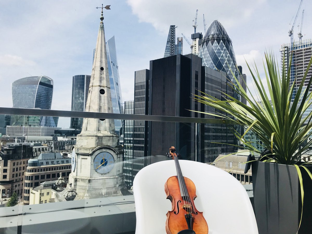 ThePavaoQuartet's tweet photo. Thanks so much @FMarshallPhoto for a wonderful photoshoot today! Loved every minute of it. Thanks also to @JinBoLaw_Skybar for the stunning views and @WiltonMusicHall for the beautiful atmosphere. 
#LondonSkyline
#photographyAndMusic https://t.co/dQhhtZEpOL