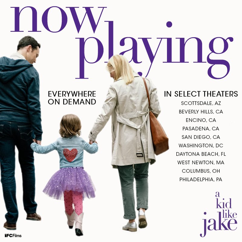 akidlikejake's tweet photo. #AKidLikeJake is now open in more theaters, and available everywhere on demand! Make it a movie night. https://t.co/X0PV54BZMO