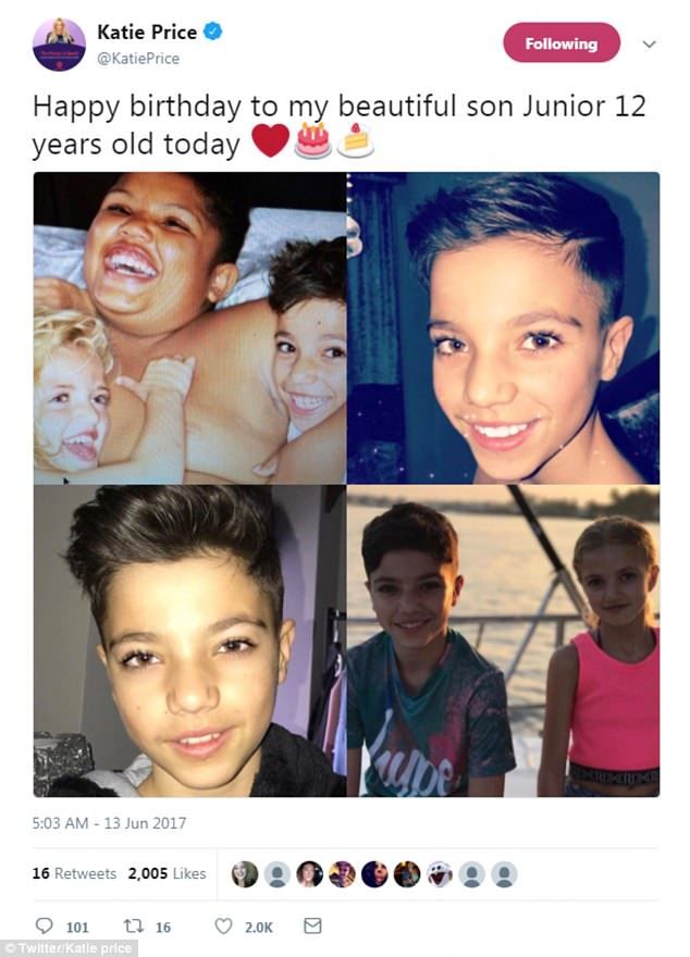 Katie Price Fails To Publicly With Son Junior Happy Birthday As He Turns 13  