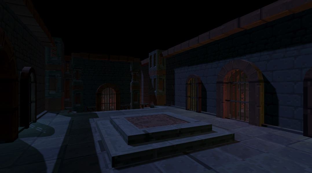 CryptHunterVR's tweet photo. Working late last night, made a set of pictures so you can see the process of making an environment, this is a room for our new castle levels. https://t.co/KqXjRcnA8D