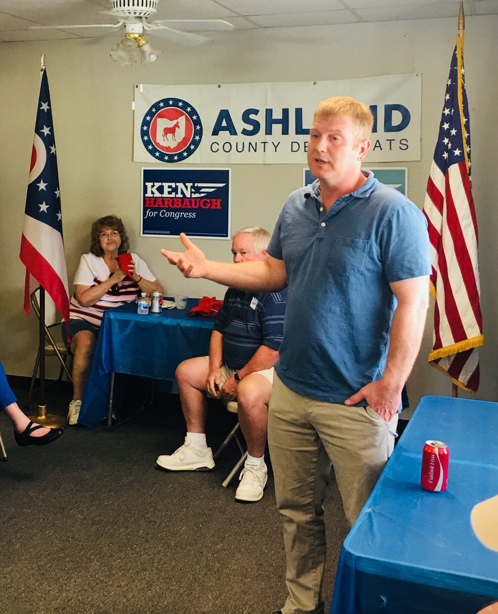 Team_Harbaugh's tweet photo. Great seeing folks in Ashland tonight. Thanks to everyone who came out to the grand opening of our Coordinated Campaign office. We are US because of YOU. #RunWithHonor https://t.co/d58GSaZYs3