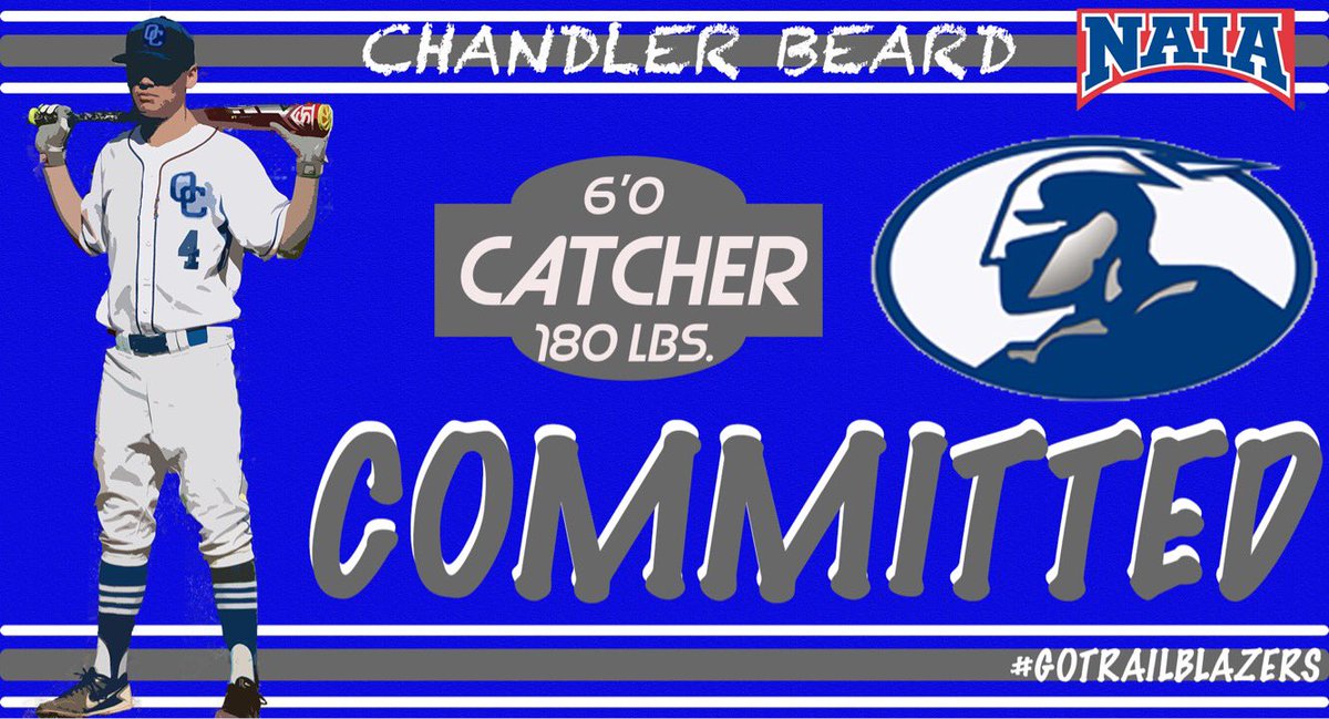 chandler_beard4's tweet photo. Super blessed and excited to announce that I have made the decision to transfer to Ohio Christian University to continue my baseball and academic career. All the glory to God. #GoTrailblazers

@NAIABall https://t.co/4jkt93wXXy
