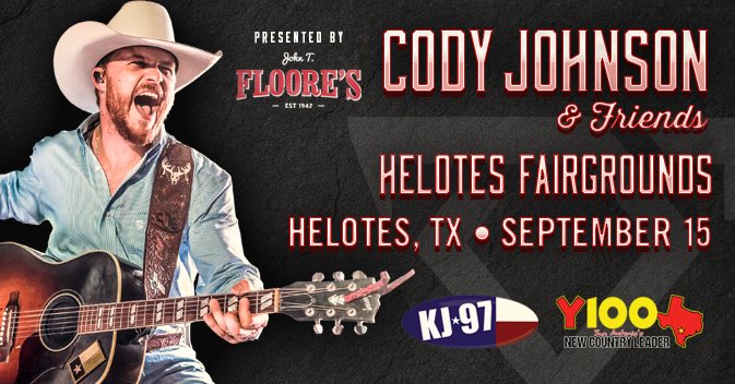 codyjohnson's tweet photo. Helotes, TX! We’ll see y’all in a few months on 9/15 at Helotes Fairgrounds!
Tix here: https://t.co/4bLkMfJDdE https://t.co/nsz0sBTTuf