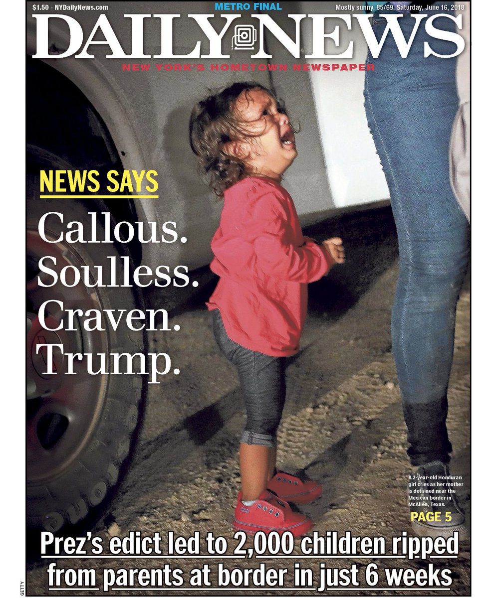 Amy_Siskind's tweet photo. The Daily News does it again.
Saturday's cover.
This needs to get non-stop coverage everywhere until it stops! https://t.co/g4b5vsDkSr