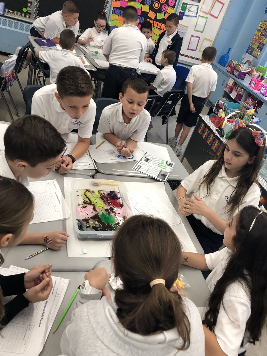 SCSMsMueller's tweet image. Testing out different plans for an effective oil spill clean up! #STEMeducation #scsscience