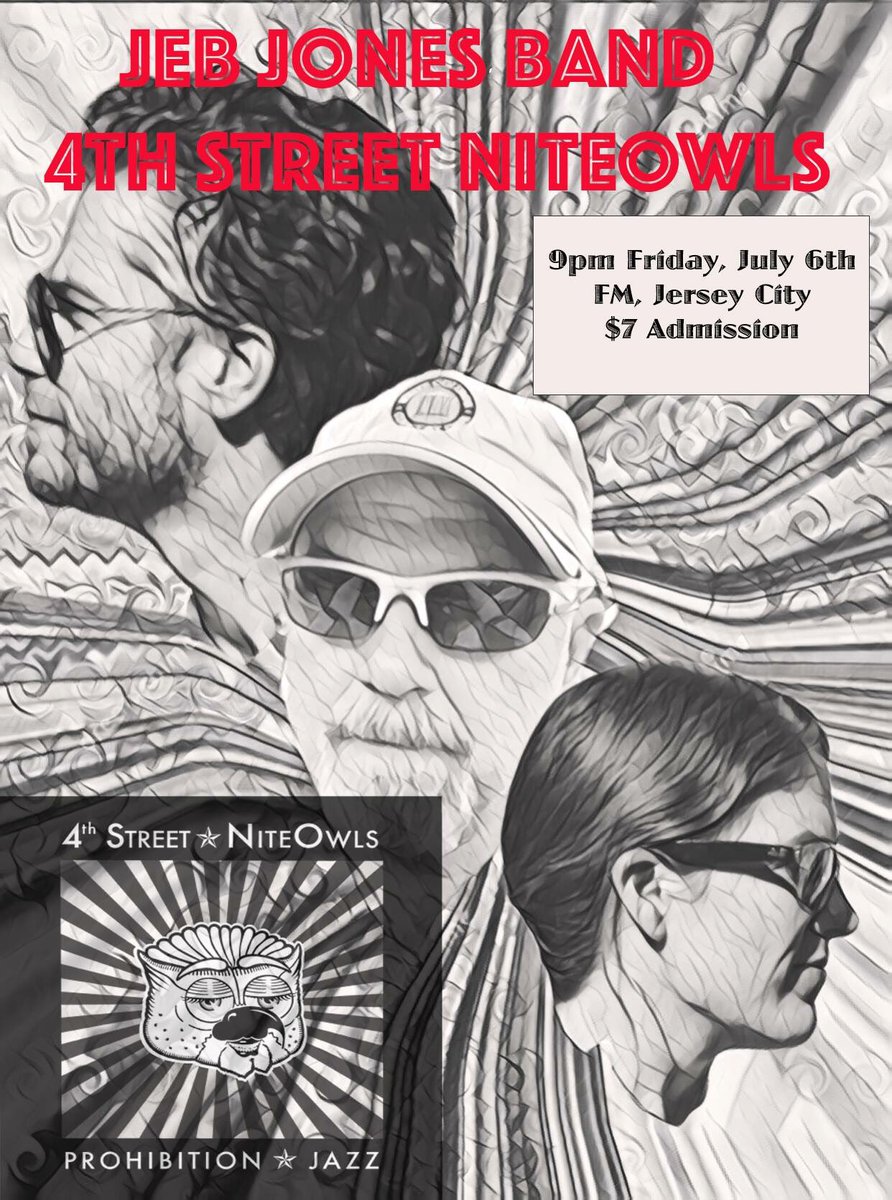 MarkowskiJohnny's tweet photo. Looking forward to this show Fri Jul 6 at @fmjerseycity #JEBjones https://t.co/FTZid6cXsN