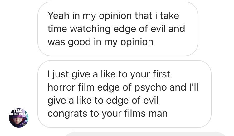 ImYesify's tweet photo. THANKS!! Some of u guys made it an awsome launch day for our little movie. #EdgeOfEvil is available only on Vimeo. Just gonna say. The Edge Franchise isn’t quite over yet. We have the final film coming soon but until then https://t.co/wlzOUu8zV6