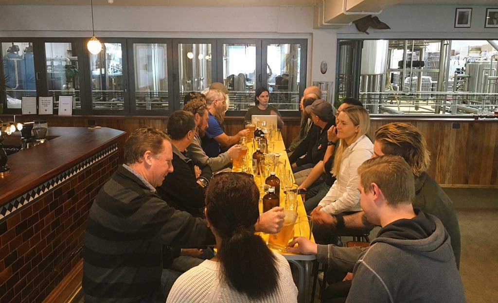 Kicking off the <a href="/Parrotdog/">Parrotdog</a> tasting &amp; tour #yum