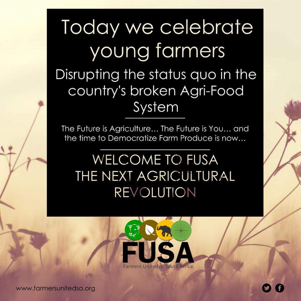 To the Young Warriors, fighting the “food” fight,thank you!
@FarmersUnitedSA 
#youthmonth
#june16