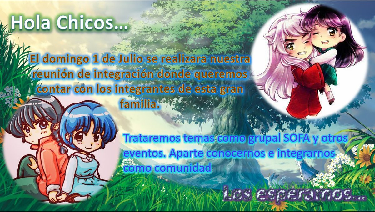 InuyashaCol's tweet photo. Hola Familia Inuranmos!!
Este es el primer aviso!!!
Los esperamos... https://t.co/9SUNQuPxBH