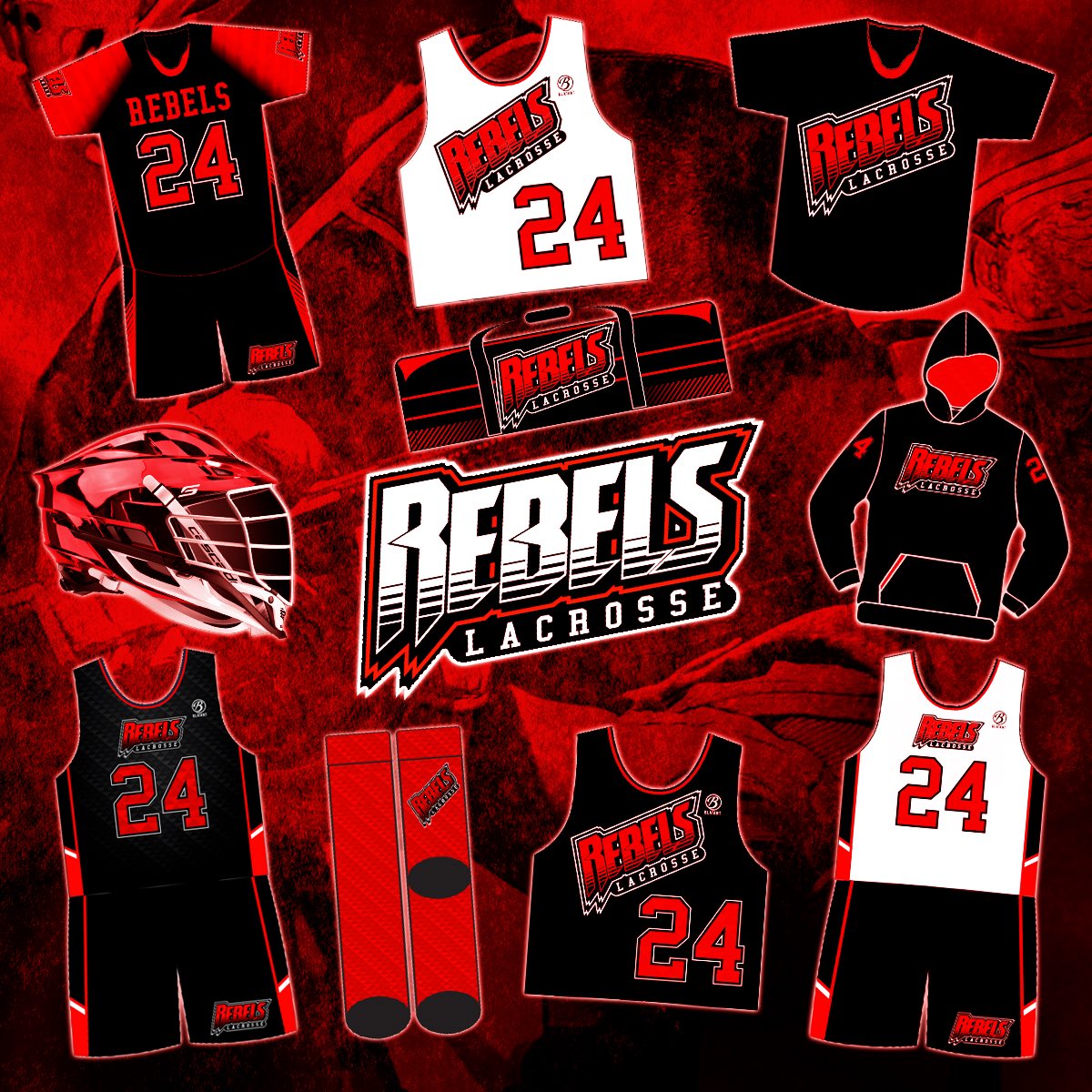 Just a small sample of some of the incredible gear you get by being a Rebel. Sign up for tryouts today at Rebelslc.com for your chance at this amazing package