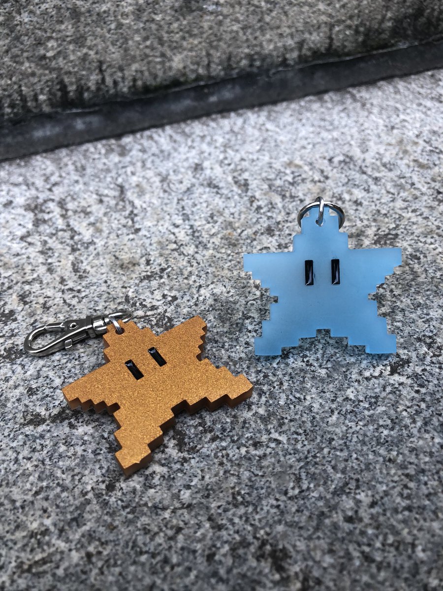 LootCaveCo's tweet photo. ⭐️Star light, star bright ⭐️New #Mario 8 Bit Star keychains have hit the shop! Available in Gold and Glow-in-the-Dark finishes! #lootcaveco 
-
https://t.co/UrImwcPXCM https://t.co/uqdPqJ4NkA