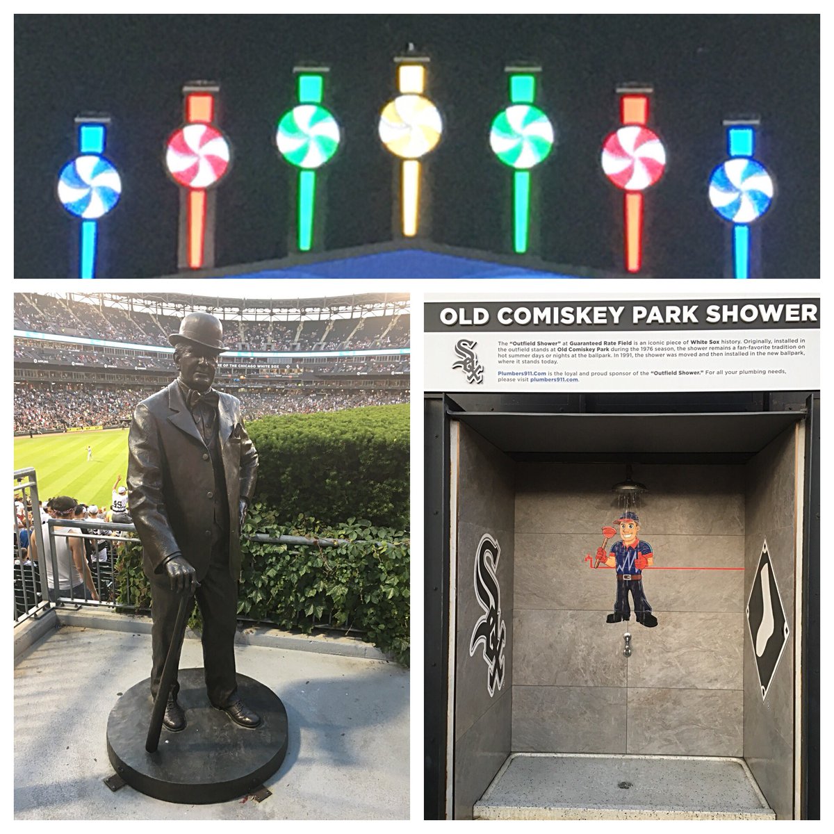 schottts's tweet photo. More scenes from tonight’s #whitesox game at ⁦@ChicagoSoxPark⁩. #comiskey #veeck #winningugly #stevetrout #mikesquires #richarddotson #ronkittle https://t.co/fiVg7Ubicy