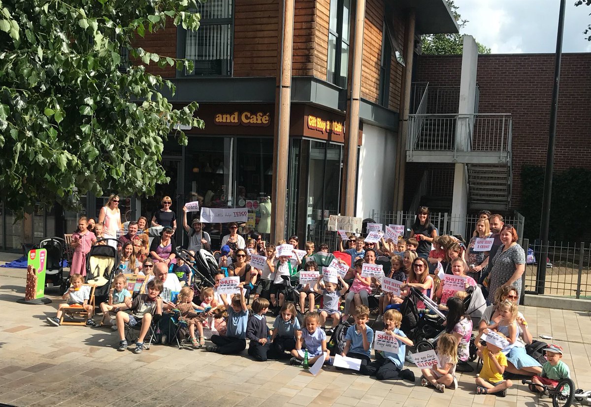 Our landlords (<a href="/Tesco/">Tesco</a>) decided, out of the blue and 18 mths into our lease that we should give them £1000 (‘seating licence’ plus extortionate ‘surveying’ fees for @MainstayLtd) to have 3 tables outside. We had to remove them immediately. Our amazing customers weren’t having it.