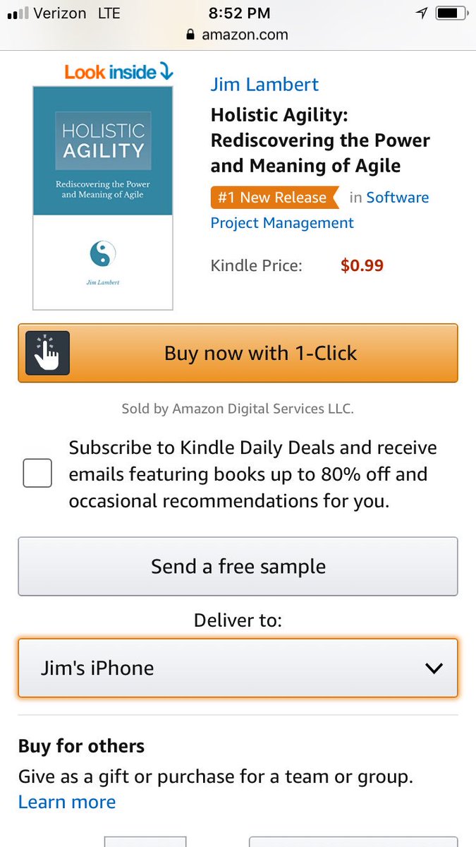 Humbled and honored to be the #1 New Release on Amazon for software project management books. #grateful #holisticagility #agile #softwareprojectmanagement #agility #captechlistens