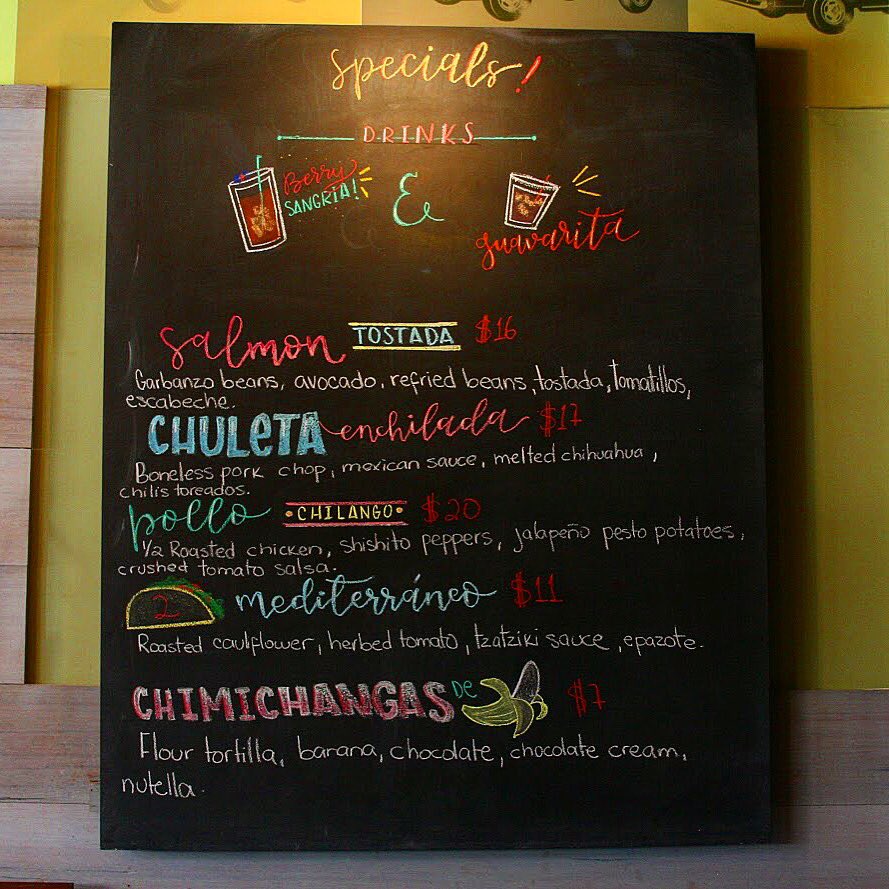 BodegaTacoBar's tweet photo. These specials are going to be real tired from running through your mind all week 😏 https://t.co/WQu84gJWme