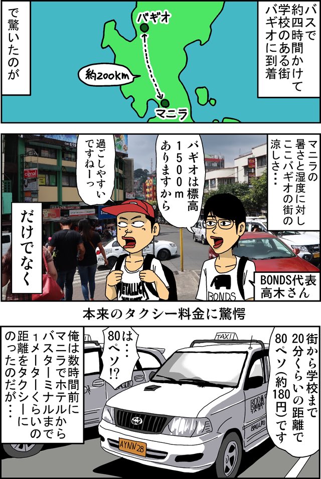 フィリピン英語留学漫画
第7話「バギオCITY」 