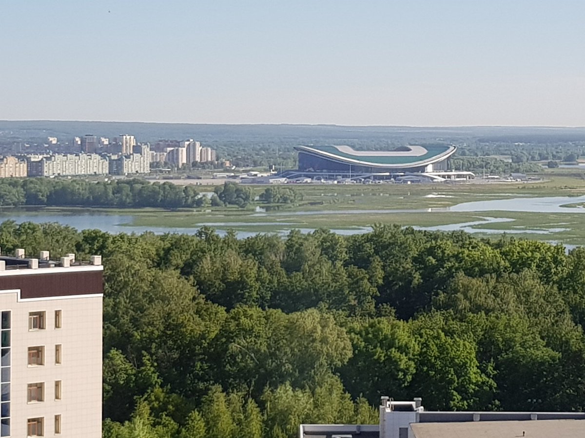 Can't sleep. View of Kazan arena from my hotel room. #ggarmyontour    #Socceroos