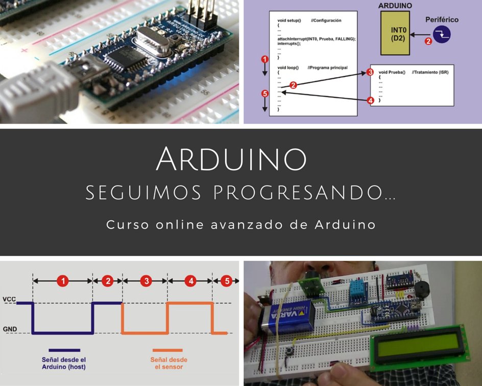 arduino_servo's tweet image. #ArduinoServos Aprende a realizar proyectos con LCD, teclado, Bus I2C, comunicación 1-wire, sensores infrarrojos, acelerómetros, sensores humedad y temperatura, medidores ultrasónicos, sensores de corte y reflexión, reloj... Curso online #Arduino avanzado cursoarduino.es/arduino_avanza…