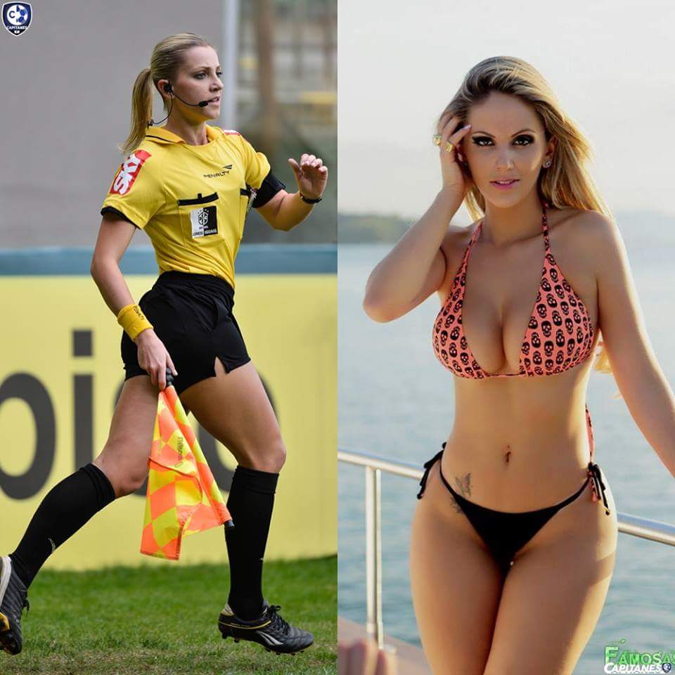 Poorna Seneviratne 25 Year Old Brazilian Fernanda Colombo The First Female Referee In History To Referee A Worldcup Game She Is A Lines Woman Imagine The Number Of Throw Ins The Beautiful