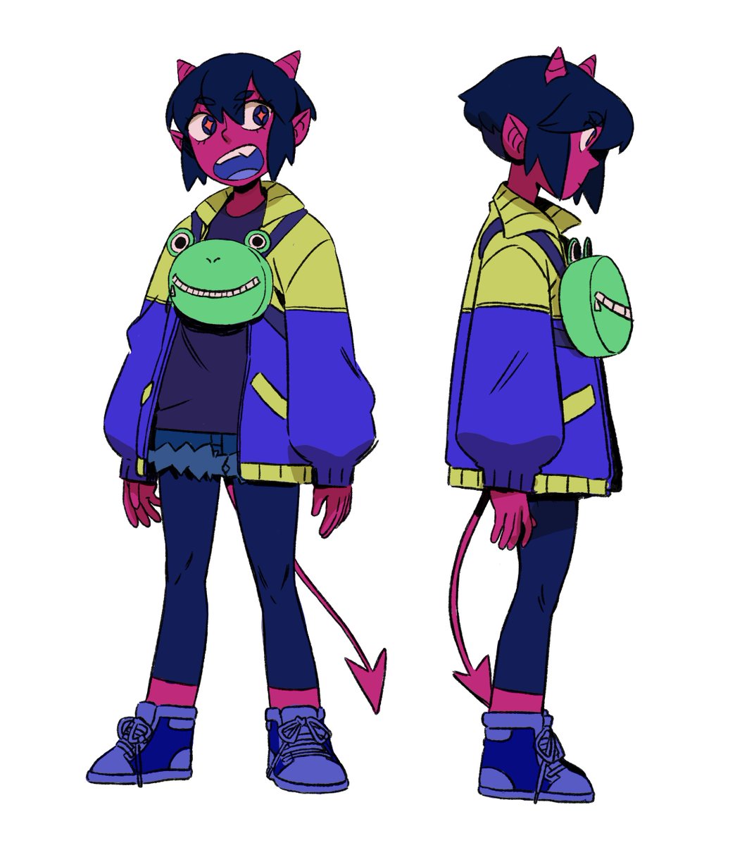 leileiart's tweet image. Concept of random demon girl 😈