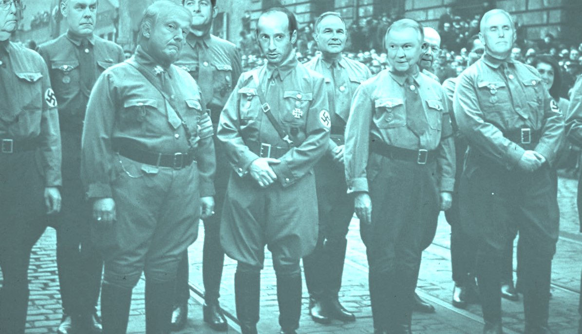 FujEdwards's tweet photo. @PrincessBravato Bannon isnโt in this line up but weโll see him in one soon.
@realDonaldTrump @CNN
#NoNaziRule #NotInOurAmerica #TraitorousSwines #MagatCult #Cult45
#SameGreatRacists
#LessKilling #YourRaceIsRun #YourPartyIsFinished #Traitors #HappyBirthdayCoagula #FU https://t.co/tNmYUGZA0w