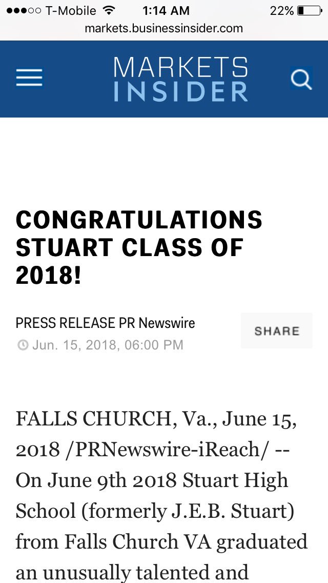 AlhalaliAhmed's tweet photo. Was your graduating class of 2018 on the bigges Jumbotron in Time square. Big thanks to @JereSimpson . Oh yea and featured on @businessinsider ! #STUART2018 https://t.co/WXSxjY2NZ6