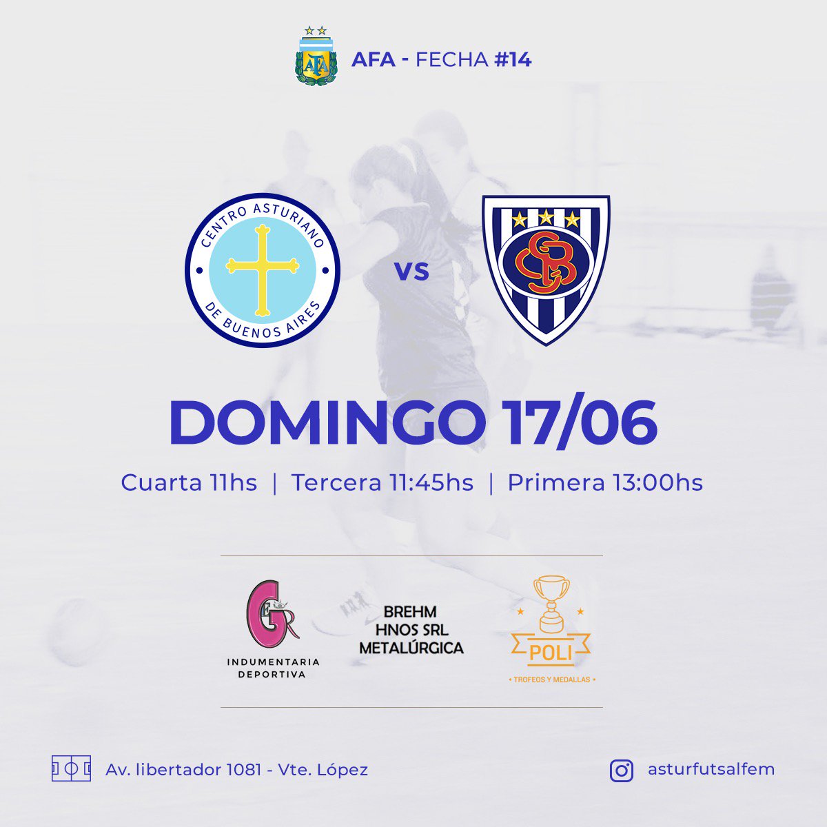 Este domingo por la Fecha 14 recibimos a Sportivo Barracas!

Veni a alentar a las pibas!
Veni a alentar a Asturiano!

#VamosAstur