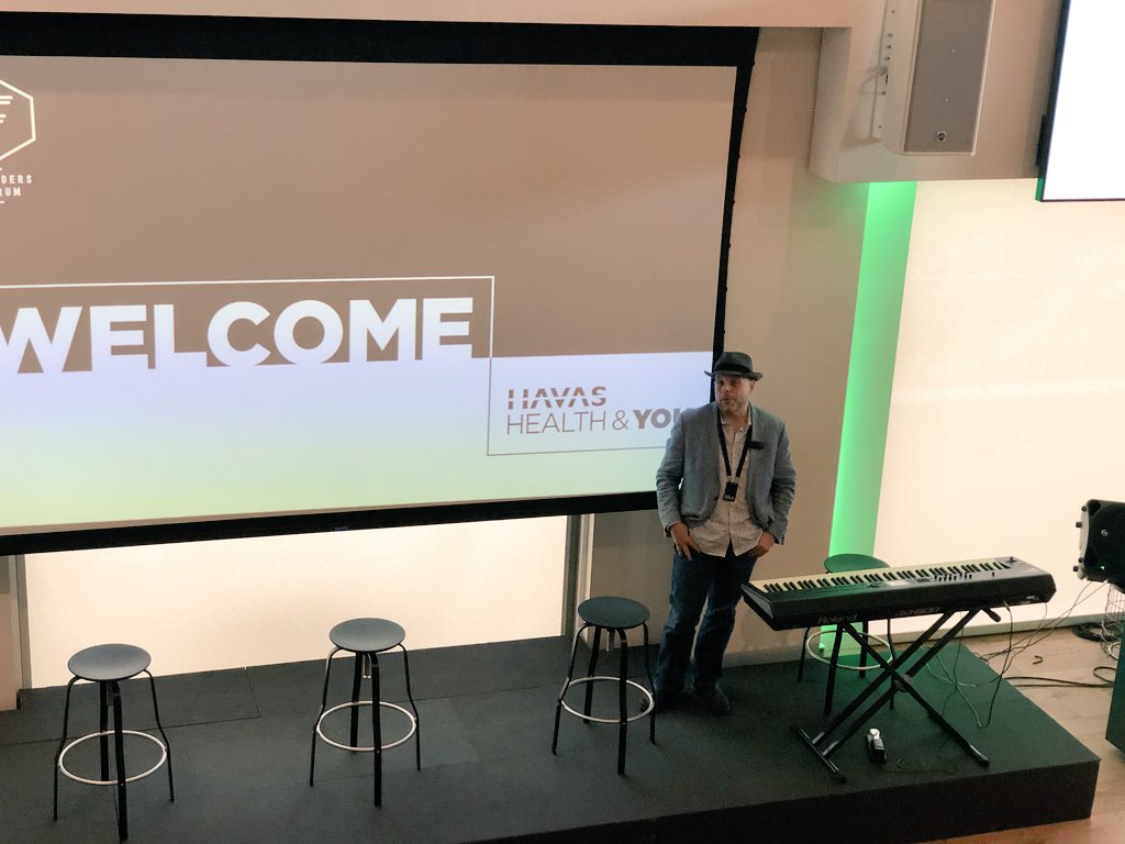 V_Bainton's tweet photo. The one and only @MatthewZachary performs and explains why his #braincancer survival story -> founding @StupidCancer #lynxlife #switchedon #endcancer #FFhealthTech #AYA #cancer #thankyou #dignityandchoice https://t.co/c2Bsd1XMYG