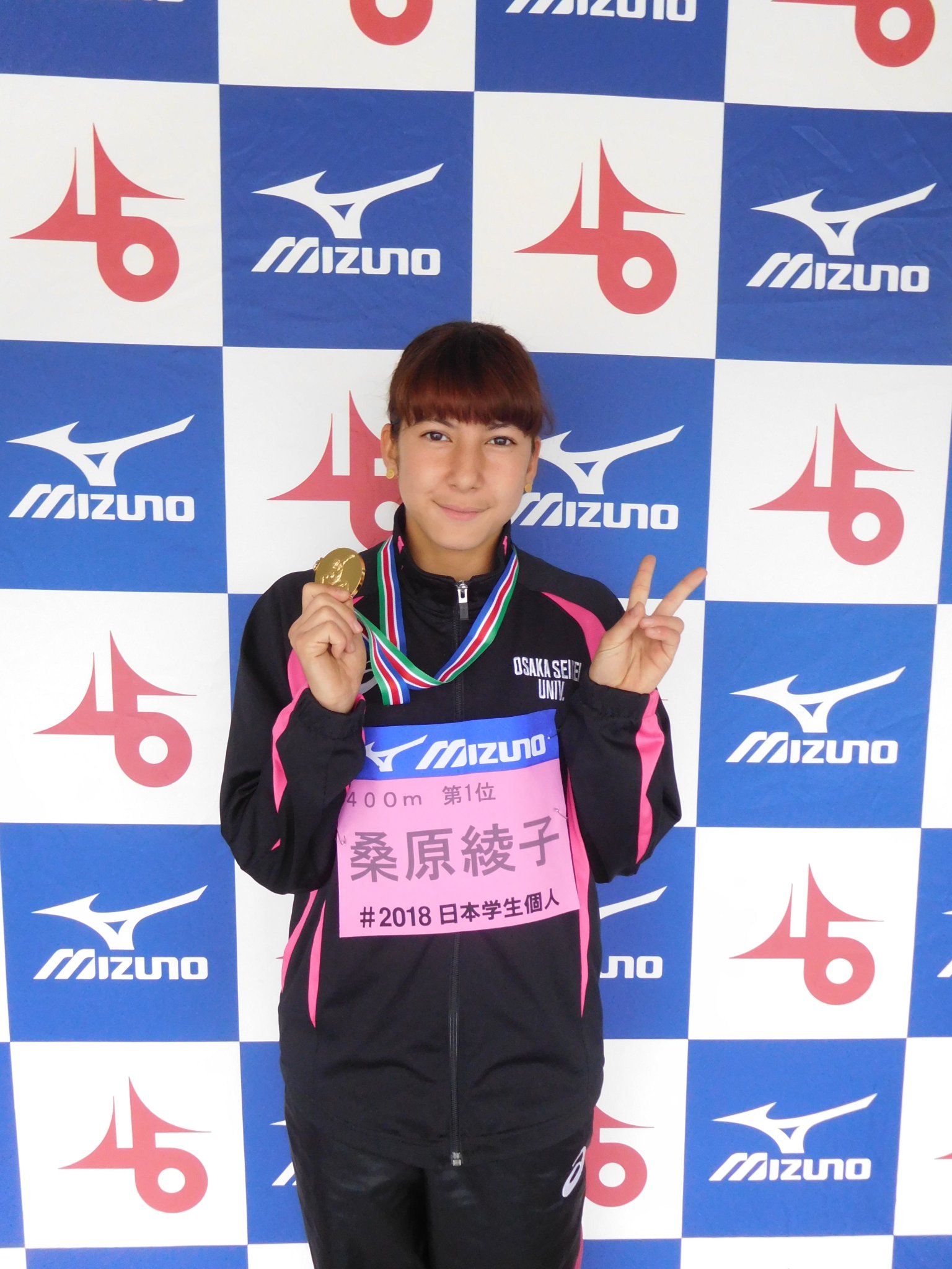 日本学生陸上競技連合 A Twitter 個人選手権 女子400m決勝 優勝 桑原 綾子 大阪成蹊大 記録 55 01