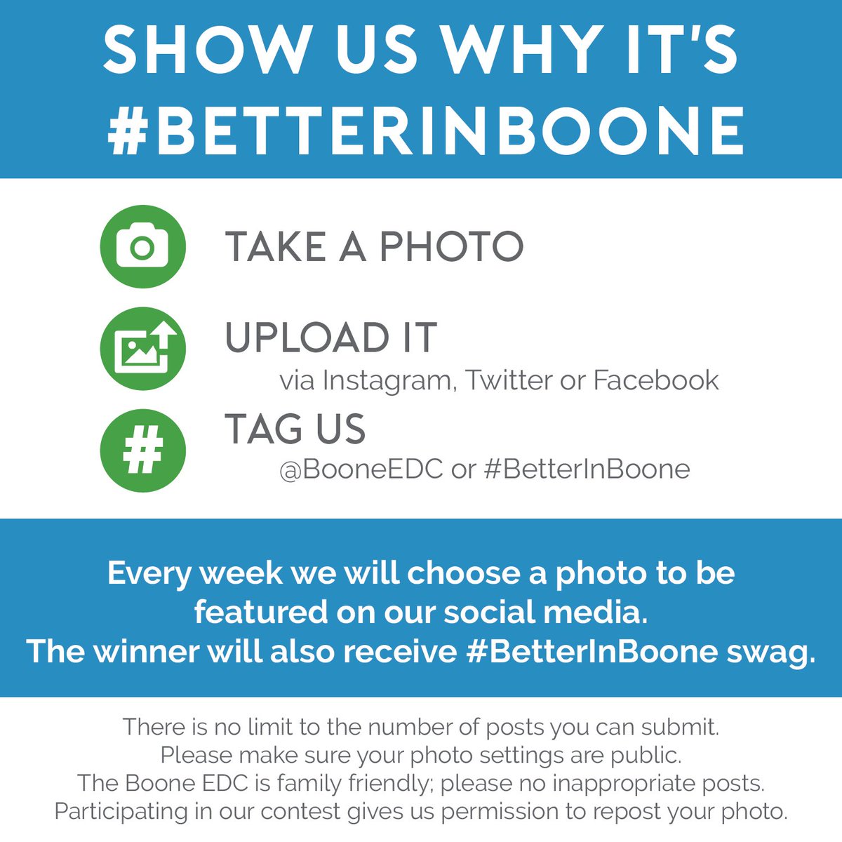 BetterInBoone's tweet photo. Keep sharing those #BetterInBoone photos and you could win some swag! https://t.co/pCxEnqb6FJ