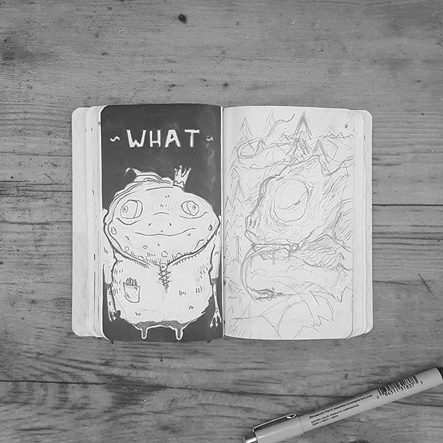 Sraplizard pages #sketchbook 🦎
.
.
.
.
.
.
.
#Scrapdog #illustration #sketchbook #black #white #grey #paper #artwork #wip #diy #paint #painting #street #summer #streetstyle #streetart #streetdog #gallery #instaart #follow #creative #inspiration #pen … ift.tt/2lewUxK