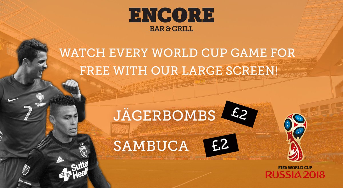nottinghamarena's tweet image. Footie fan? We're showing every #WorldCup game on our big screen in Encore Bar &amp;amp; Grill - located in our foyer! ⚽ 

🍺 £3.50 selected pints 
🍻 4 pint pitchers available