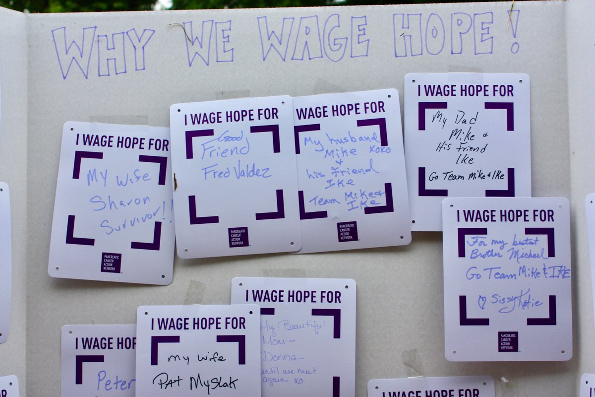 PanCAN's tweet image. Good luck to @PanCANCT on #PurpleStride! Join them in the fight against #pancreaticcancer - donate to them today! pcan.at/psct18 #WageHope