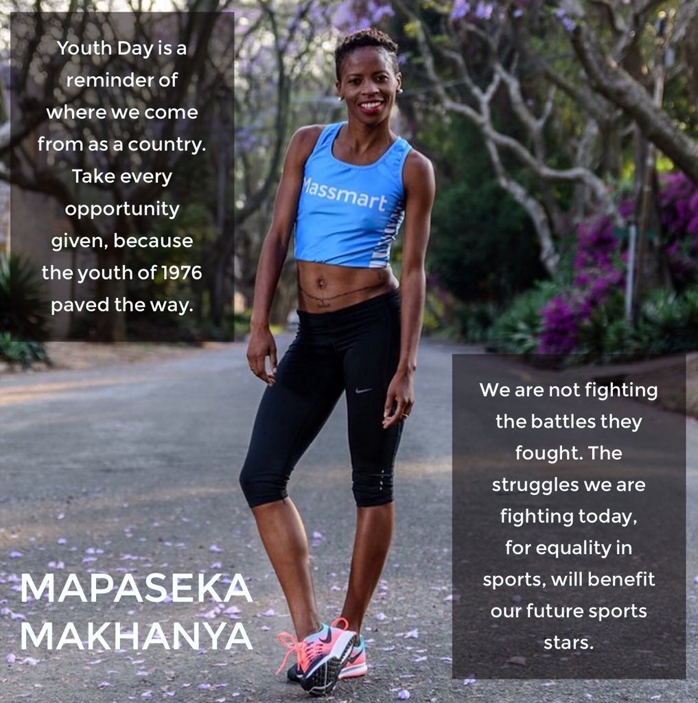 gsport4girls's tweet photo. #YouthDay2018 Message from Mapaseka Makhanya, a South African middle- and long-distance runner who specializes in the marathon race.

Follow @Mapasexy on her running  journey #RunWithMapa #GoGirls https://t.co/CIfKlquqWI