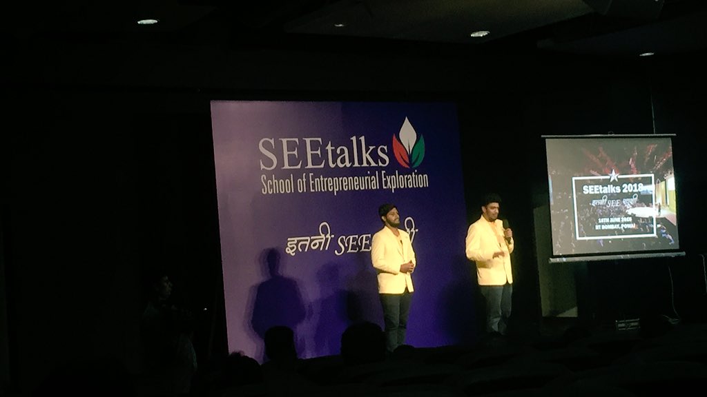 shrn09's tweet photo. “When you have the will, the universe will help you in achieving it.” - Vinay Bharadwaj. #SEEtalks2018 https://t.co/7rxzwkuXkt